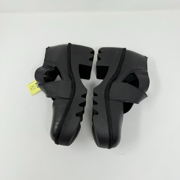 New Fly London Togo Loafer Black Leather Sz 37 - Picture 11 of 13